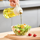 Porta Azeite Spray 2 em 1 de Vidro 465ml – Pulverizador de Óleo para Air Fryer, Saladas e Cozinha