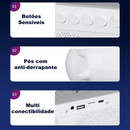 Luminária Bluetooth com Carregador Sem Fio e Despertador