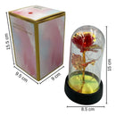 Rosa Encantada com Luz LED –  com Cúpula Decorativa Iluminada