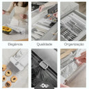Organizador de Rolos Papel Filme Alumínio Duplo Clear