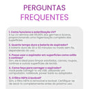 Aspirador Portátil Anti-Ácaro Esterilização UV Sem Fio