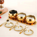 Conjunto 3 Potes Organizadores com Bandeja Luxo
