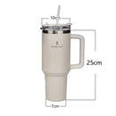Copo Térmico Inox Portátil com Tampa e Canudo Romantic Crown 1200ML