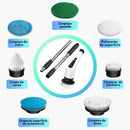 Escova Elétrica de Limpeza 9 em 1 com Cabo Extensor