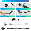 Escova Elétrica de Limpeza 9 em 1 com Cabo Extensor
