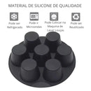 Forma de Silicone para Air Fryer com 7 Cavidades – Antiaderente para Cupcakes, Muffins e Mini Bolos