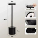 Luminária de Mesa LED Touch Recarregável USB com 3 Tons de Luz