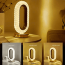 Luminária de LED Cristal Luxo Touch 3 Tons