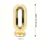 Luminária de LED Cristal Luxo Touch 3 Tons