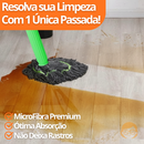 MopClean - Esfregão 2 em 1 Giratório Automático Com Desidratação Perfeito Para Limpeza Completa de Piso - Entrega Grátis