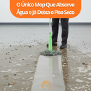 MopClean - Esfregão 2 em 1 Giratório Automático Com Desidratação Perfeito Para Limpeza Completa de Piso - Entrega Grátis