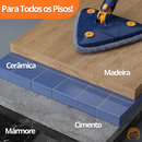 FlexPro - Mop de Limpeza Giratório Com Panos Microfibra Super Absorventes Reutilizáveis - Entrega Grátis