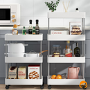 Organix - Organizador de Cozinha Multiuso 4 Andares Com Rodinhas  - Entrega Grátis
