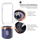 Mini Liquidificador Elétrico Portátil com Copo Extra