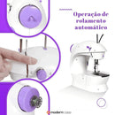 Mini Máquina de Costura Portátil Elétrica com Pedal
