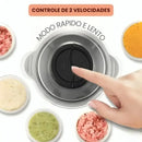 Moedor e Triturador de Alimentos Elétrico 300W em Aço Inox