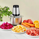 Moedor e Triturador de Alimentos Elétrico 300W em Aço Inox