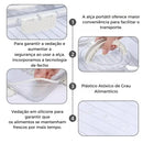 Organizador Hermético Em Acrílico com 8 Divisórias – para Frutas, Legumes e Alimentos