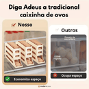 Organizador Porta-Ovos com Rolagem Automática 4 andares