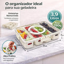 Pote Hermético Organizador com 4 Divisórias