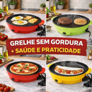 GrilMax - Chapa Elétrica Multifuncional Assadeira Com Revestimento Antiaderente - Entrega Grátis