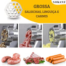 InoxMix - Máquina de Moer De Carne Elétrica 500W - Entrega Grátis