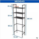 PratPlus - Suporte de Prateleiras para Máquina de Lavar com Rodízios e Base Antiderrapante - Entrega Grátis Reforçada