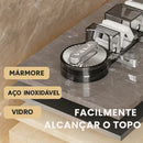 SuportFix - Suporte Porta Vassoura Rodo e Mop Organizador de Parede Com Ventosa a Vácuo Sem Furar Parede - Entrega Grátis