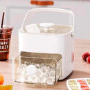 FreshBox - Dispenser De Gelo Com 2 Gavetas e Botão Ejetor de Cubos Prático Com Capacidade de 48 Cubos de Gelo - Entrega Grátis