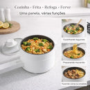 PanChef - Panela Elétrica 2 em 1 Antiaderente Cerâmica Cozinha e Frita - Entrega Grátis