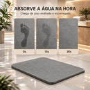 StoneTap - Tapete de Pedra Diatomita Ultra Absorvente Anti-Mofo Para Banheiro - Entrega Grátis