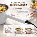 PanChef - Panela Elétrica 2 em 1 Antiaderente Cerâmica Cozinha e Frita - Entrega Grátis