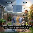 InoxCloth - Varal 3 Andares Reforçado Com Rodinhas Dobrável Portátil - Entrega Grátis