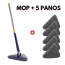 FlexPro - Mop de Limpeza Giratório Com Panos Microfibra Super Absorventes Reutilizáveis - Entrega Grátis