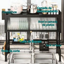 MultiFlex - Escorredor De Louça Suspenso Para Bancada de Cozinha - Entrega Grátis